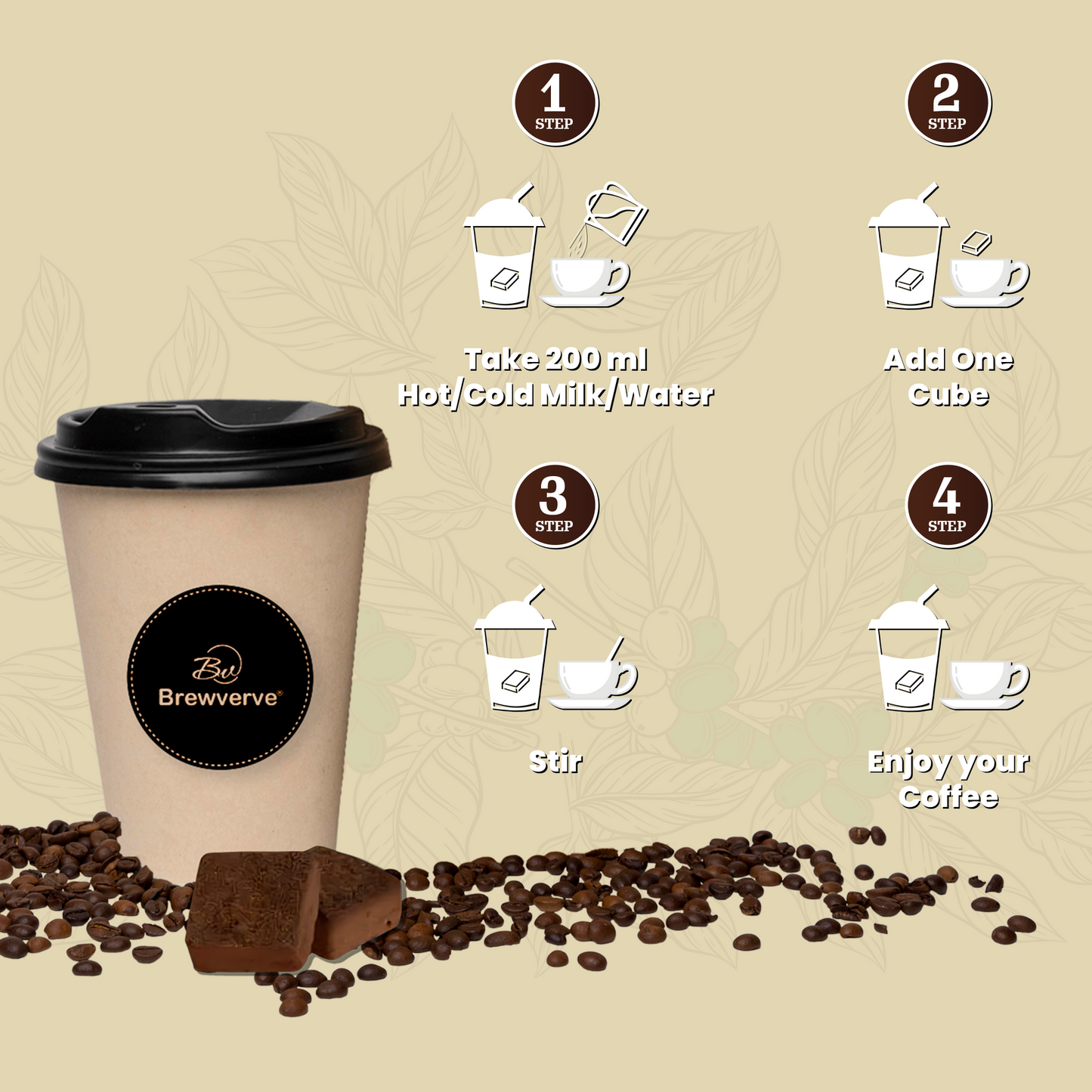 Butter scotch coffee cube