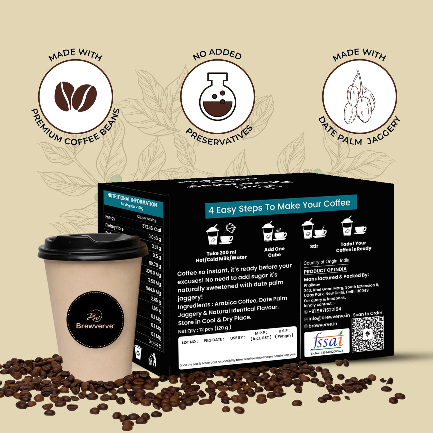 Butter scotch coffee cube