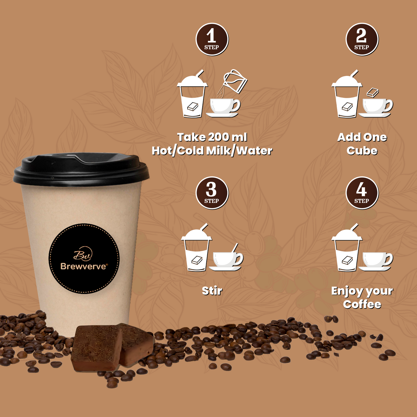 Hazelnut Coffee cube