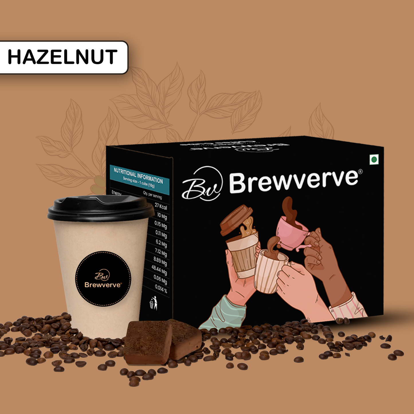 Instant Coffee Cube Hazelnut
