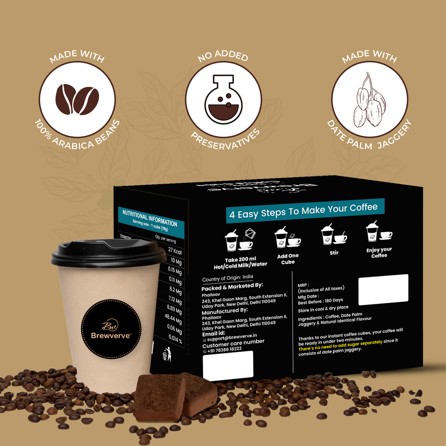 Brewverve Coffee Cube Assorted