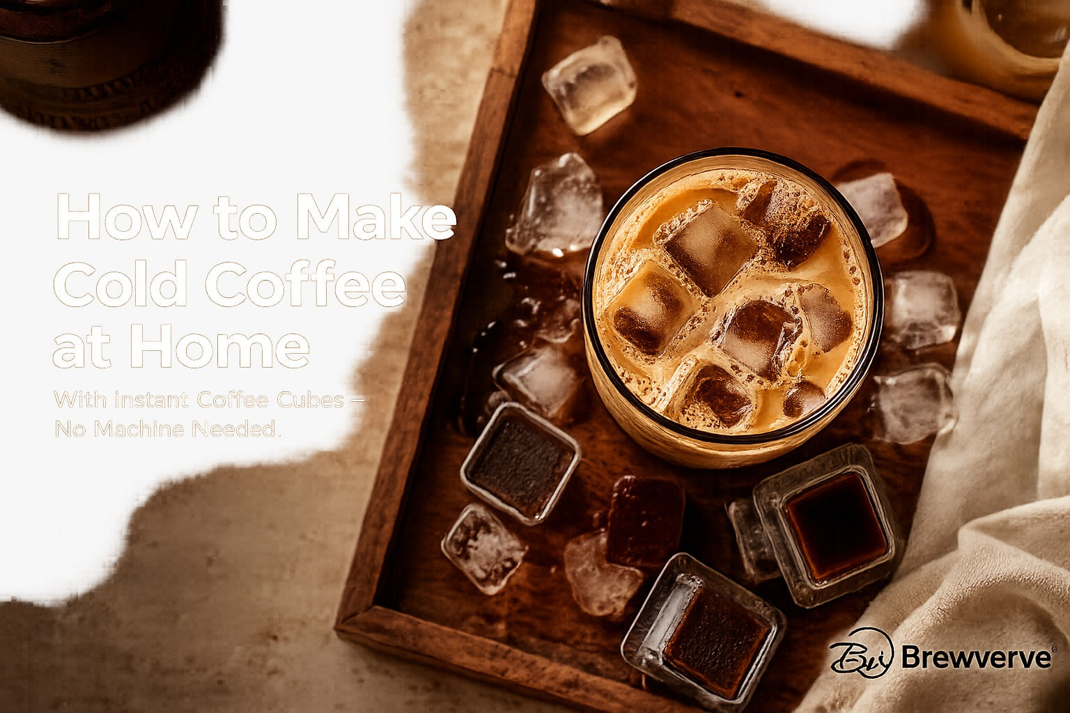 How to Make Cold Coffee at Home Using Instant Coffee Powder