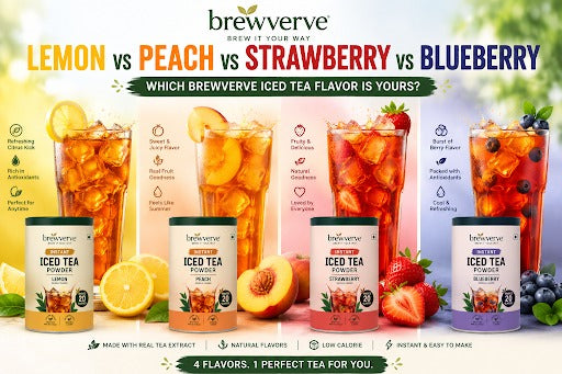 Lemon vs Peach vs Strawberry vs Blueberry: Which Brewverve Iced Tea Flavor Should You Try First?