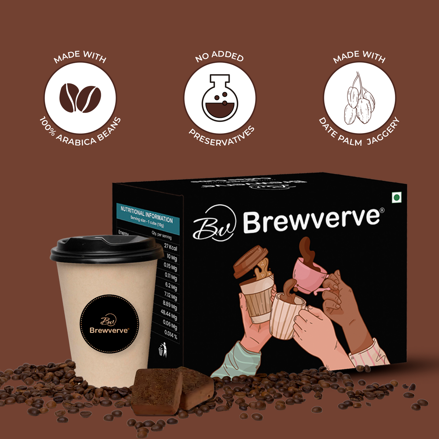 Brewverve Coffee Cube Belgium Chocolate