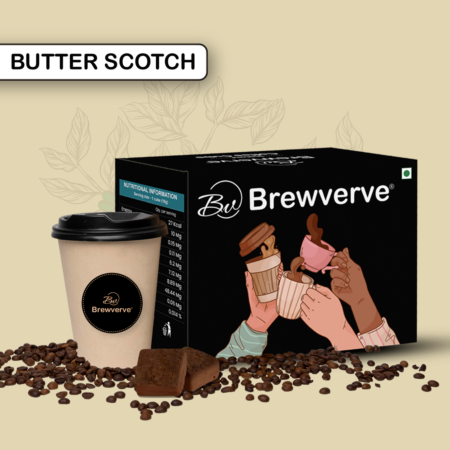 Brewverve Coffee Cube Butter Scotch