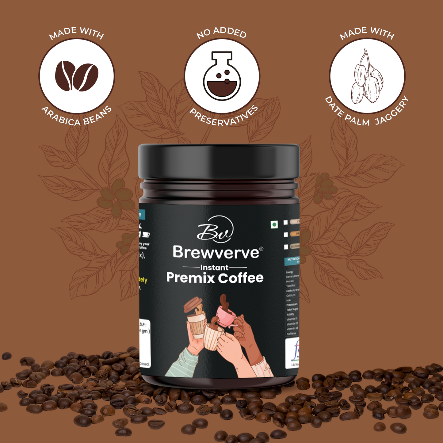 Brewverve Instant Premix Coffee Chocolate