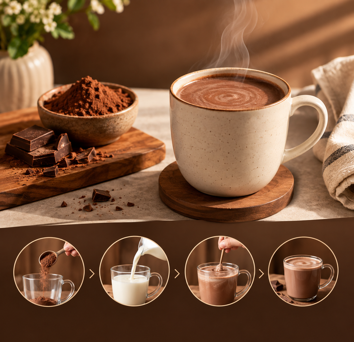 Brewverve Hot Chocolate Powder | Premium Hot Chocolate Mix | Rich Chocolate Drink | 25g Sachet