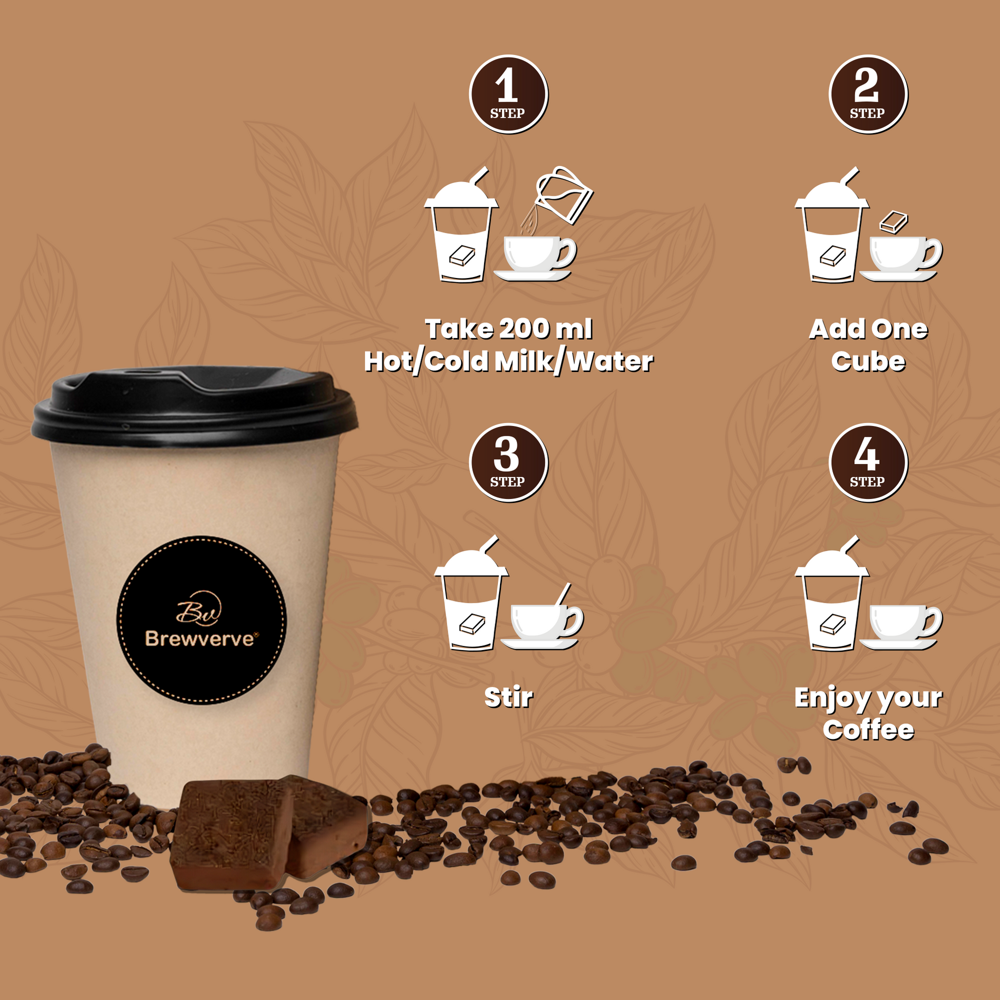 Hazelnut Coffee cube