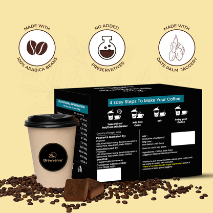 Vanilla coffee cube