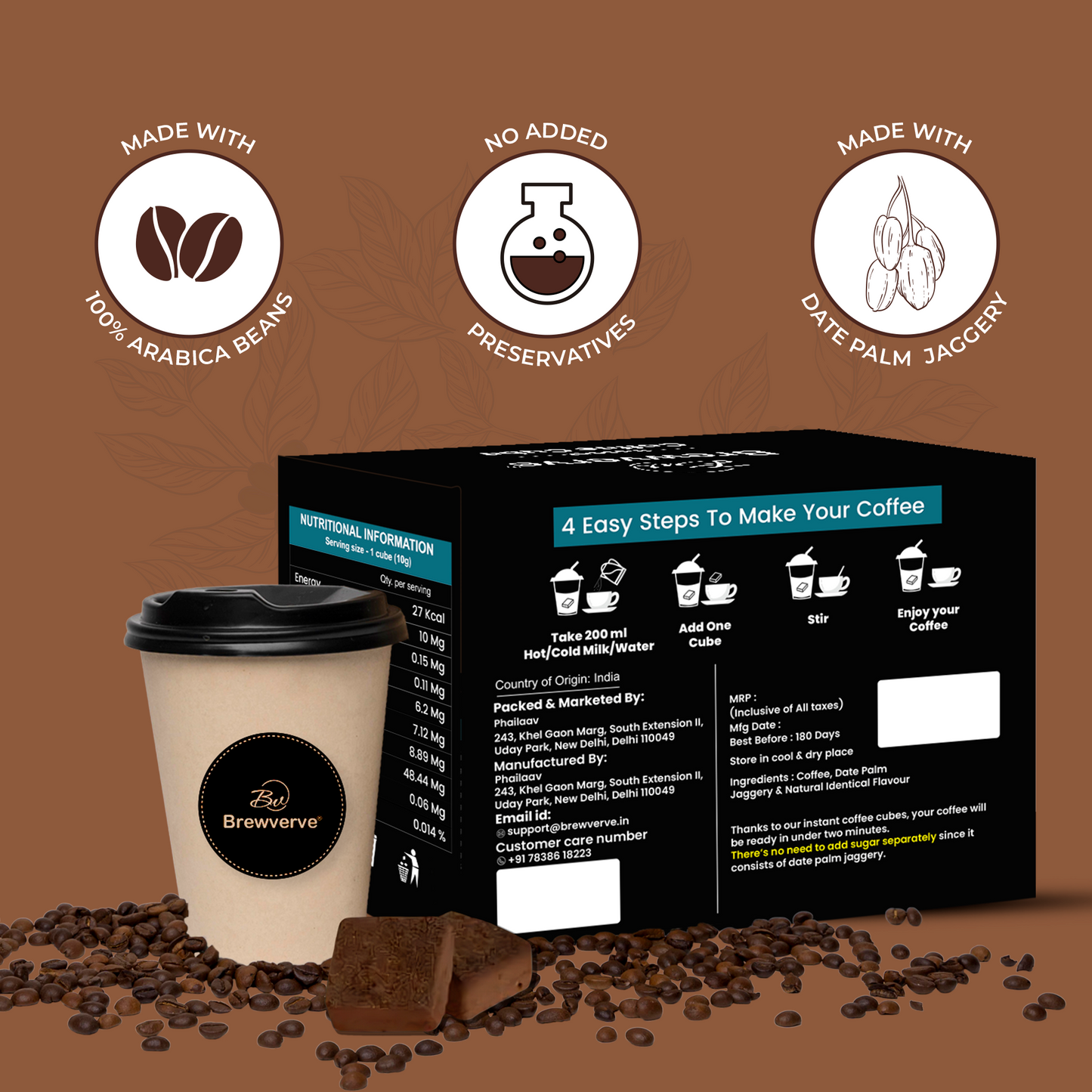 chocolate Coffee cube
