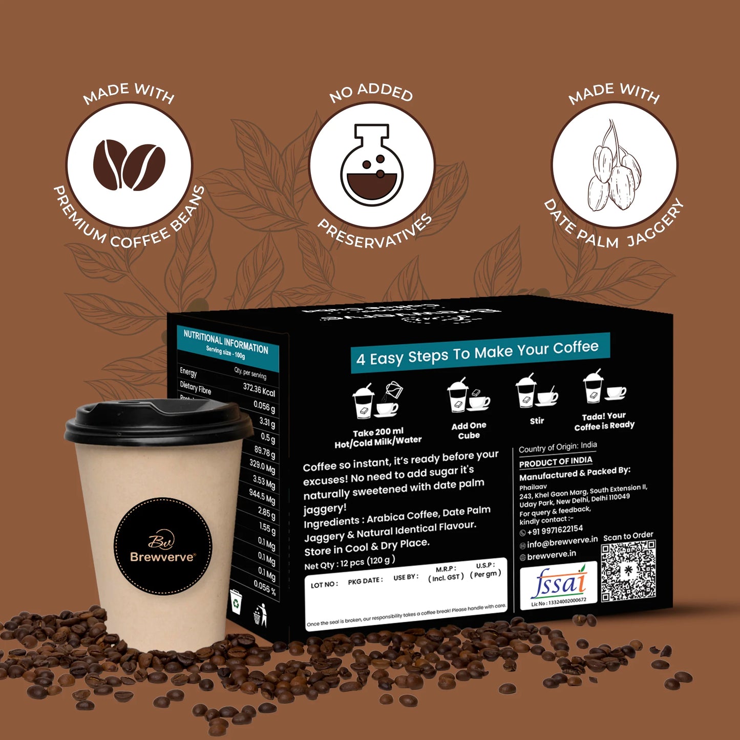Instant Coffee Cube Chocolate