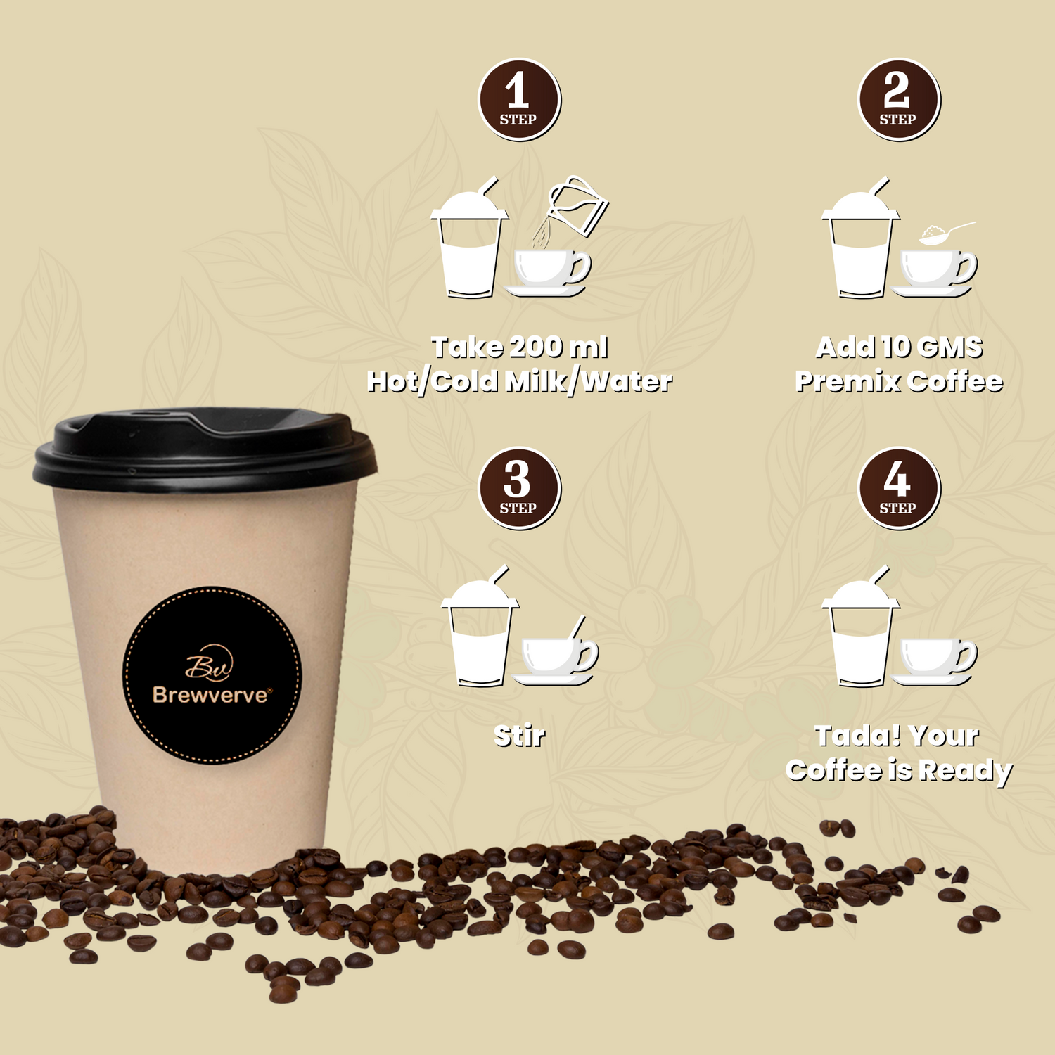Butter scotch Coffee Premix