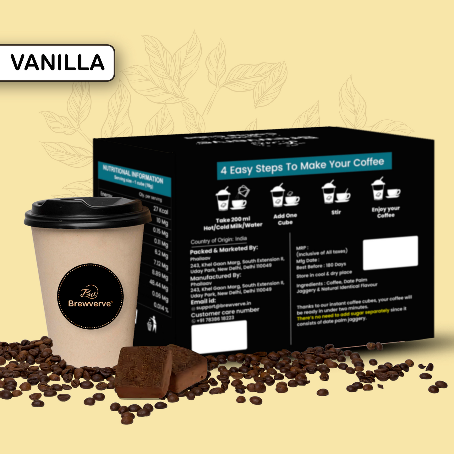 Brewverve Coffee Cube Vanilla