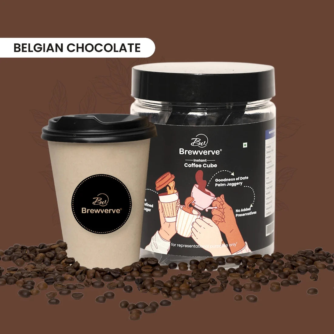 Brewverve Coffee Cube Belgian Chocolate