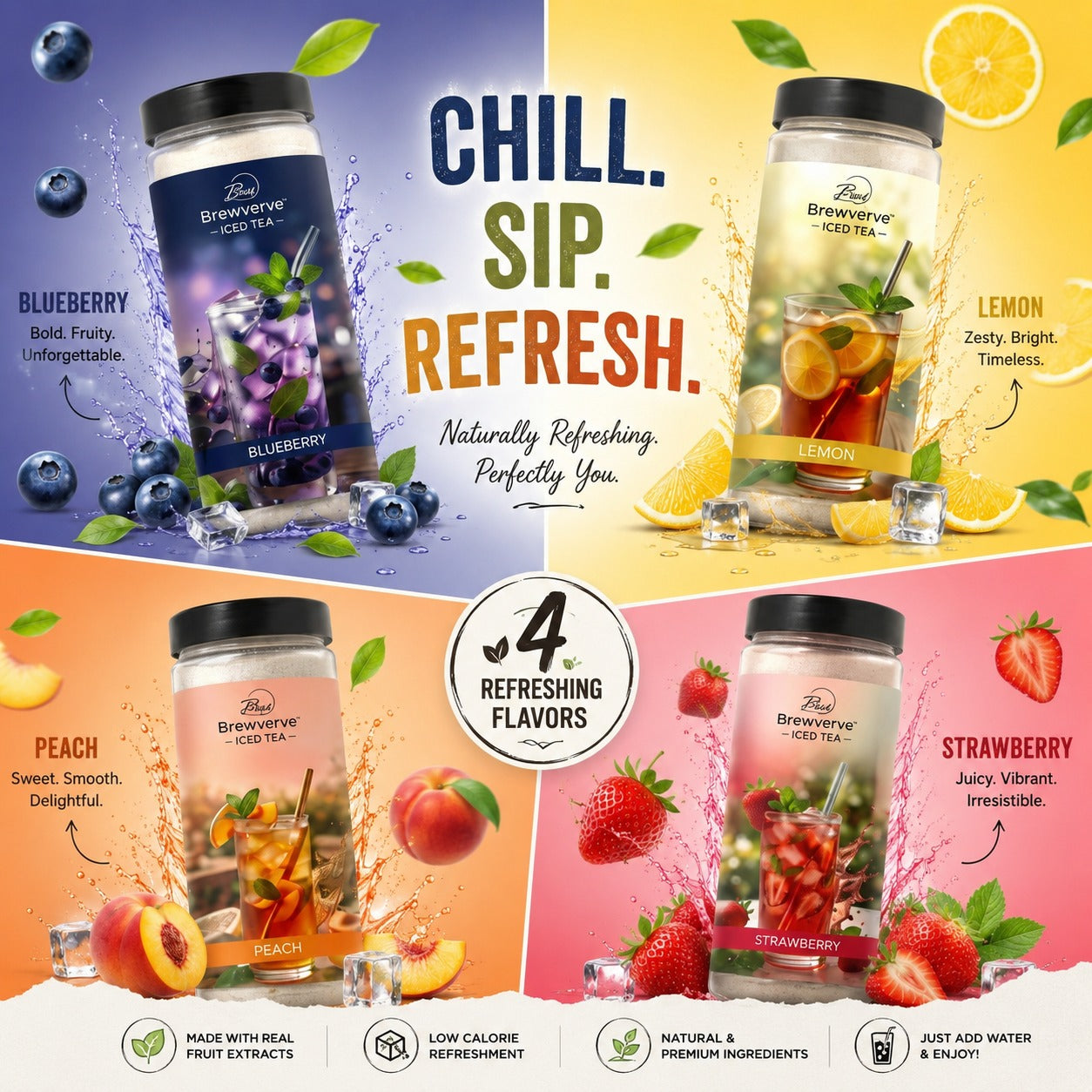 Build Your Own Ice Tea Combo Pack (Choose Any 4 Flavors)