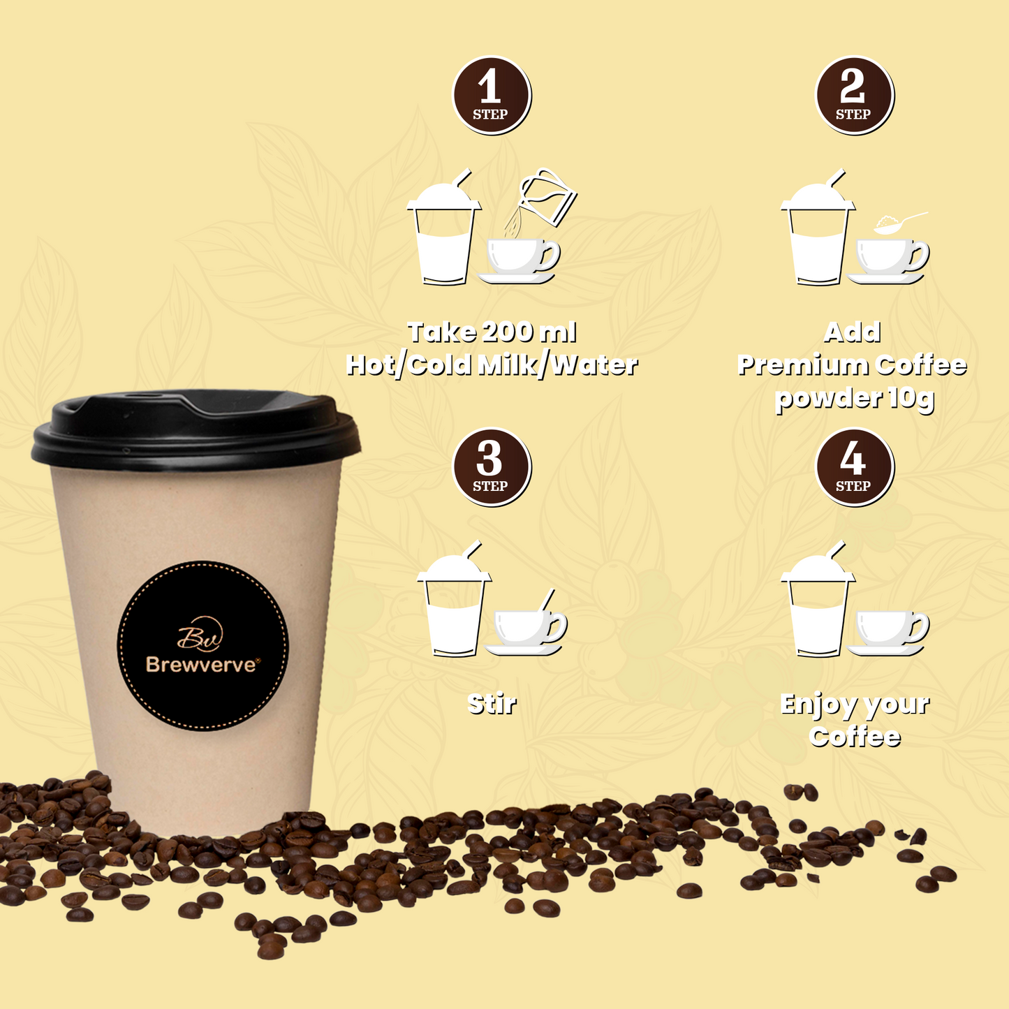 Vanilla coffee cube